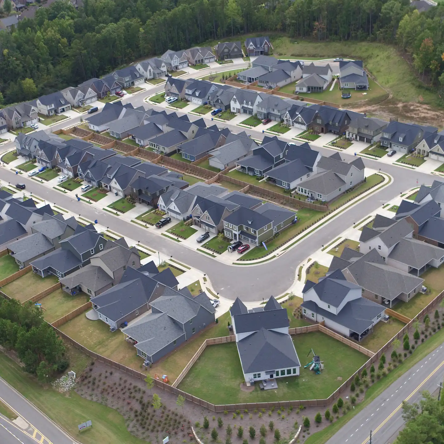 Aerial photo of Birmingham, Alabama smart neighborhood