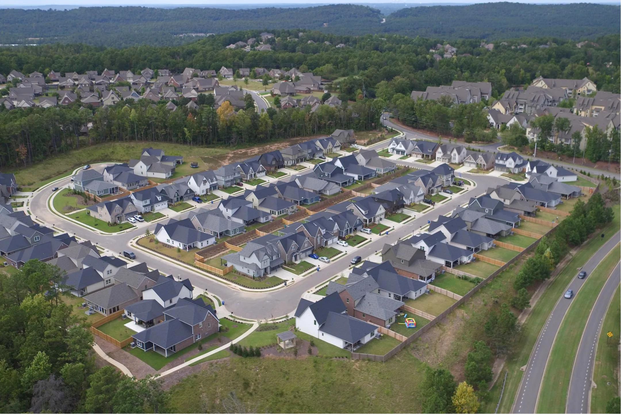 Aerial photo of Birmingham, Alabama smart neighborhood